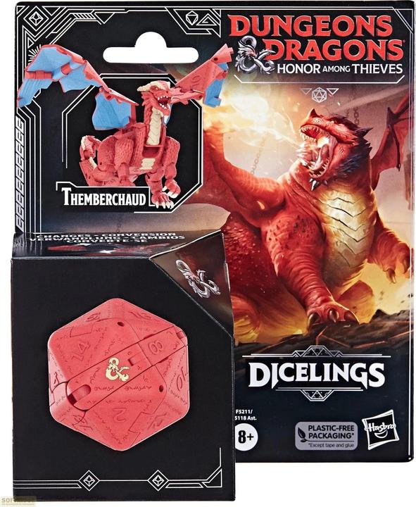 Produktbild Dungeons & Dragons Ehre unter Dieben D&D Dicelings Roter Drache, D&D Drachenspielzeug zum Sammeln, A