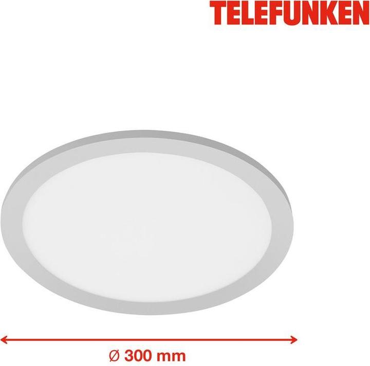 Actual product image Telefunken LED sensor panel 20W 1600 lm 4000 K neutral white Hx 50x300 mm chrome matt white (1600 lm)