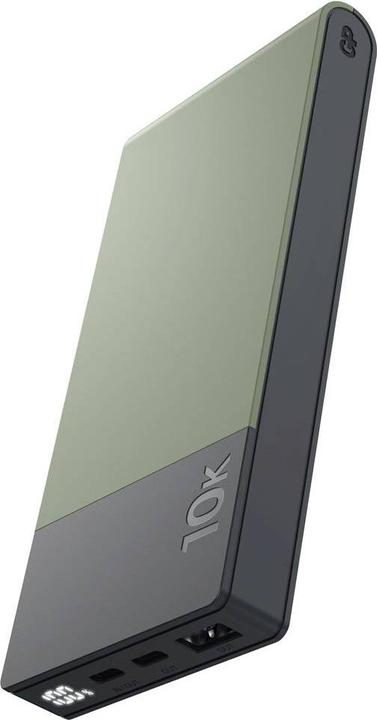 Actual product image GP Batteries GP PowerBank M2+ 10C 10000mAh 2xUSB-C/1xUSB-A green LED display (10000 mAh, 22.50 W, 37 Wh)
