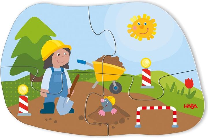 Produktbild Magni HABA 6 erste Puzzles Baustelle (18 Teile)