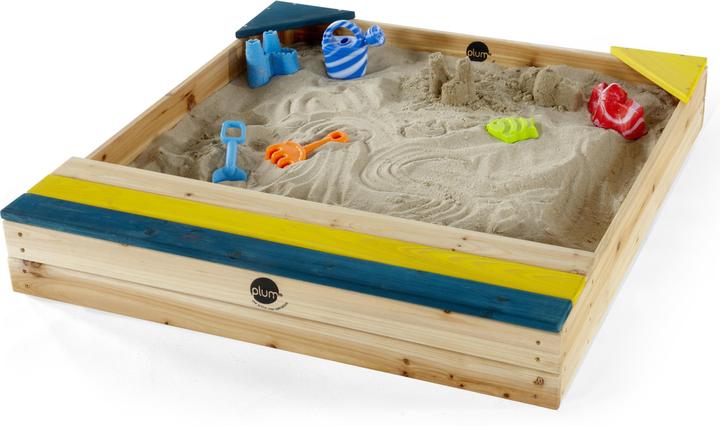 Actual product image Plum Play sandbox with storage compartment and protective cover