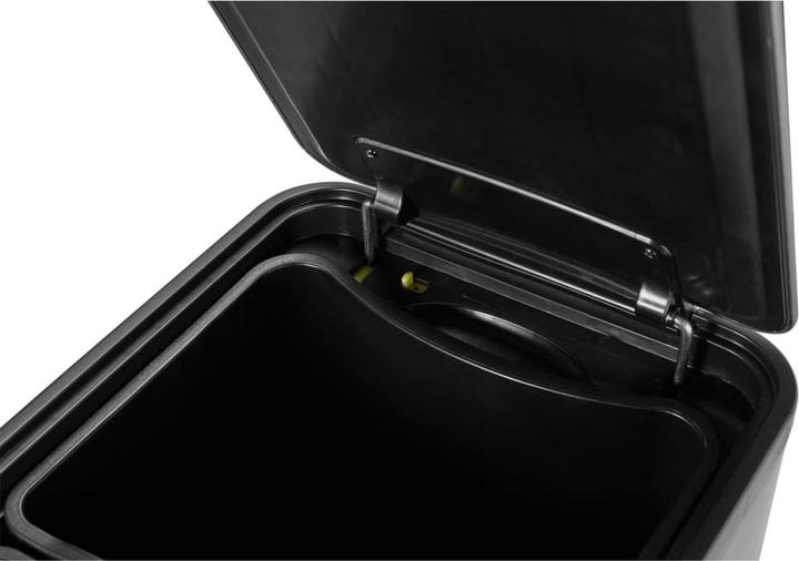 Immagine prodotto EKO Sistema di raccolta differenziata Ecoslim a pedale in acciaio inox 2 x 20 L con rivestimento (40 l)