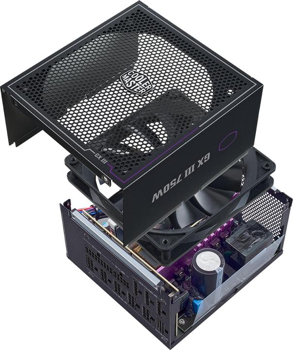 Actual product image Cooler Master GX III Gold 750W (black, cable management, 750 Watt) (750 W)