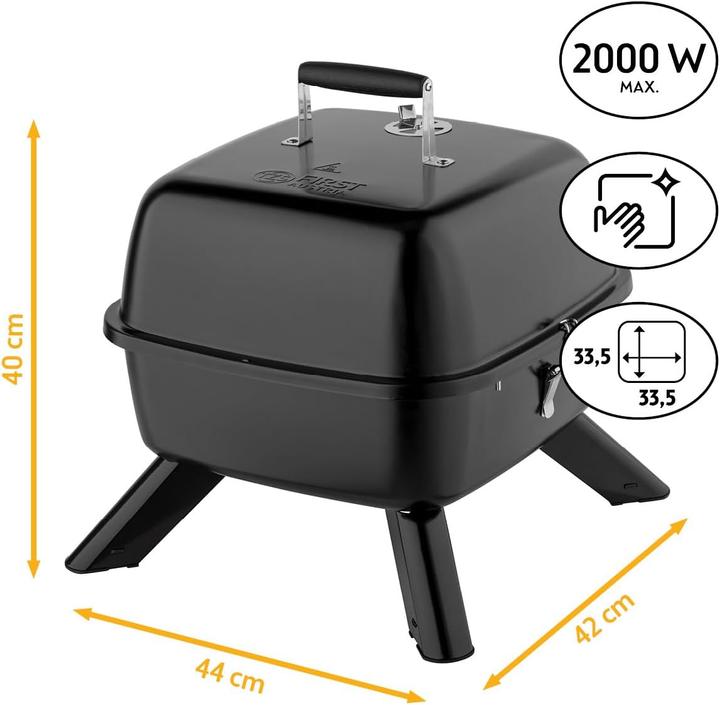 Image du produit TZS First Austria 2-in-1 Kugelgrill (2 kW)