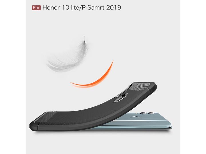 Actual product image Screenguard Huawei P Smart 2019 Cover Carbon Brushed Soft TPU (Huawei P Smart+ (2019))