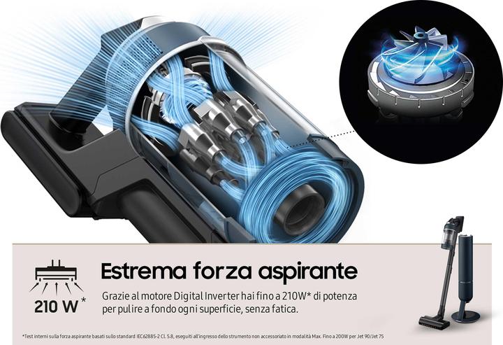 Immagine prodotto Samsung BESPOKE Jet VS20A95973B/WA Blu