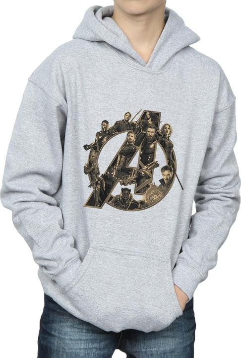 Image du produit - Sweat à capuche AVENGERS INFINITY WAR LOGO - Garçon (128)