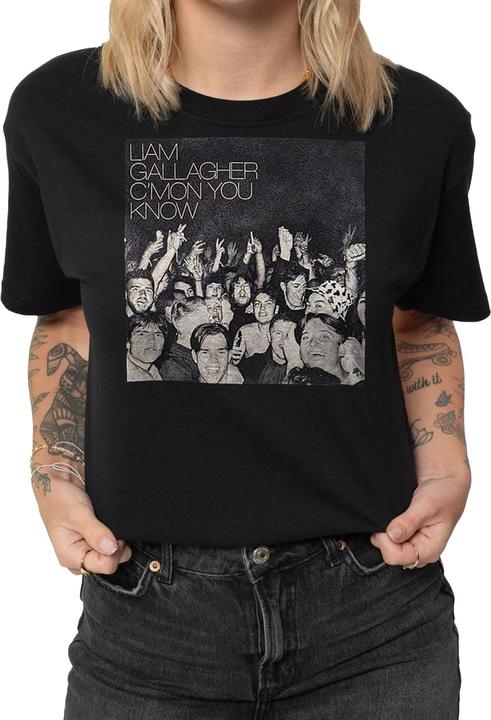 Actual product image Liam Gallagher Unisex Adult C'mon You Know Cotton T-Shirt (L)