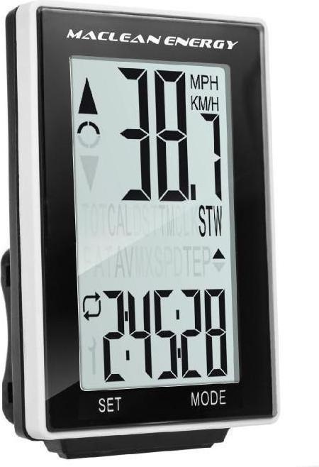Produktbild Maclean Fahrradcomputer MCE310 kabellos 16in1, gut ablesbares Display mit Beleuchtung