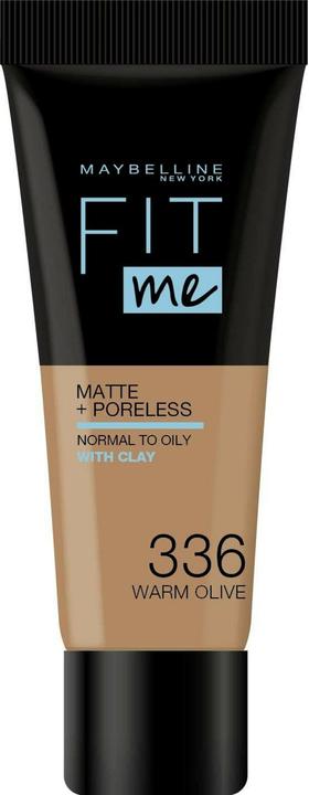 Image du produit Maybelline New York Fit Me! Fond de teint liquide mat et sans pores 336 Golden Olive 30ml (olive doré)
