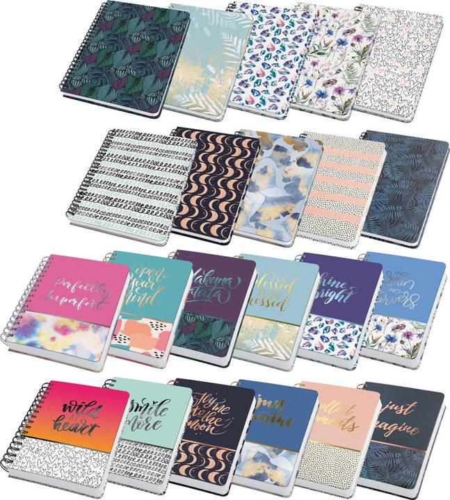 Actual product image Jolie Spiral notebook (A5, Checked, Hardcover)