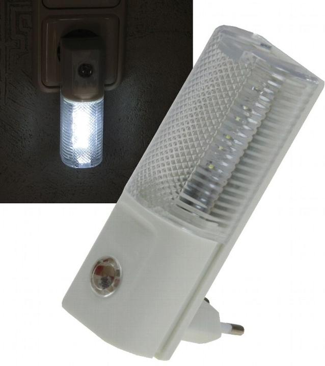 Produktbild König Design LED Nachtlicht mit Tag/Nacht Sensor 230V, mit weissen LEDs, nur 1W