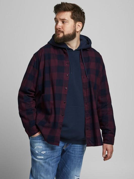 Actual product image Jack & Jones Check Plus Size Shirt (7XL)