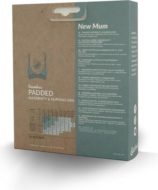 Actual product image Carriwell Padded pregnancy and nursing bra (M)