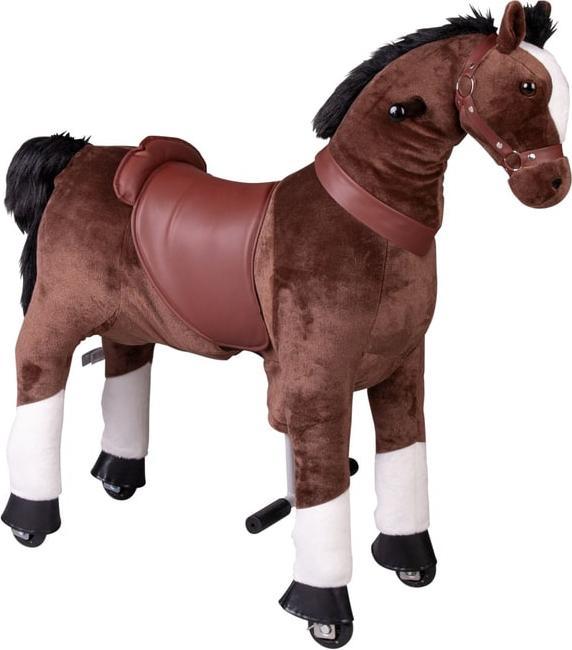 Actual product image Besttoy - Plüschpferd zum Reiten mit Rollen - ca. 95 cm