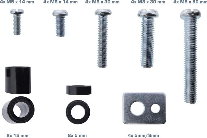 Produktbild InLine Schraubenset 40-teilig für TV-Wandhalterung (Schraube)