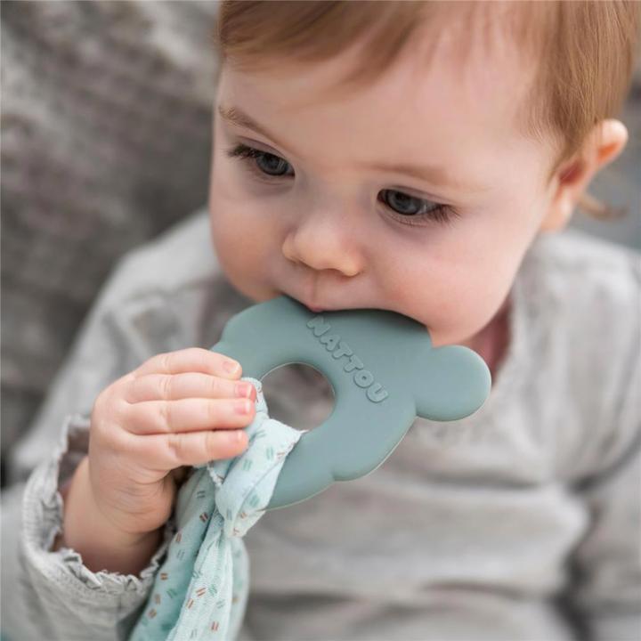 Actual product image Nattou Cuddle cloth with teething ring