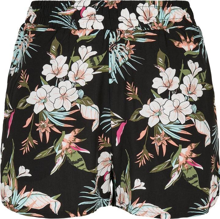 Urban Classics Ladies AOP Viscose Resort Shorts (XS)