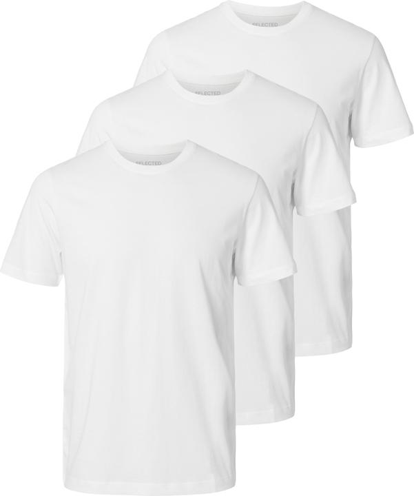Selected Homme Slhcormac Ss O-Neck Tee 3-Pack Noos
