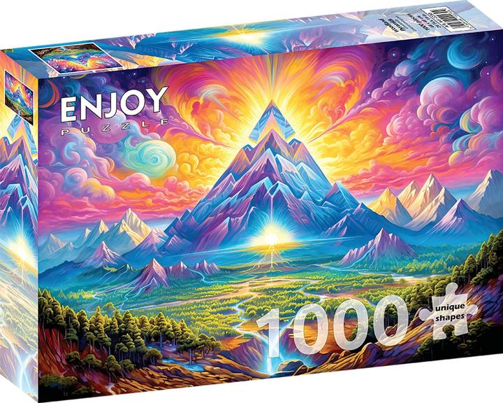 Actual product image Enjoy Puzzle Puzzle 1000 pieces - Woodland Pyramids (1000 pieces)