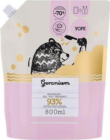 Produktbild Yope Duschgel, Geranium 93%, 800 ml nachfüllen (800 ml)