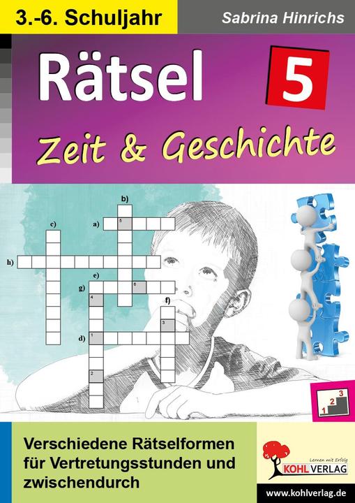 Immagine prodotto Rätsel / Band 5: Zeit & Geschichte (Tedesco, Sabrina Hinrichs, 2024)