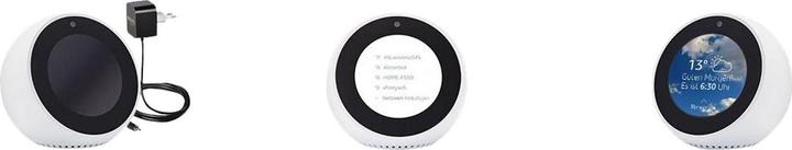 Productafbeelding Amazon Echo Spot (2024) slimme wekker - Wit (Amazon Alexa)