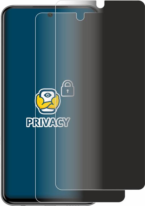 Actual product image BROTECT Anti-spy privacy film Blue light protection film (2 Piece, Xiaomi Redmi Note 9 Pro)