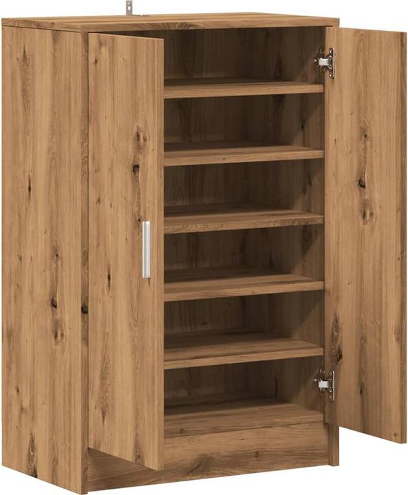 Image du produit VidaXL Schuhschrank Schuhregal Schuhaufbewahrung Schuhkommode Artisan-Eiche (60 x 35 x 92 cm)