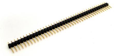 Actual product image OEM Male Connector 1 X 40 Pole RasterMass 2.54mm -Black