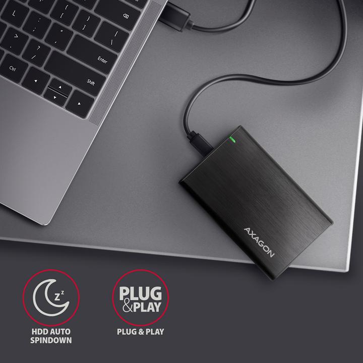 Produktbild Axagon EE25-A6C USB-C 3.2 - SATA 6G 2.5" externes Festplattengehäuse (2.5")
