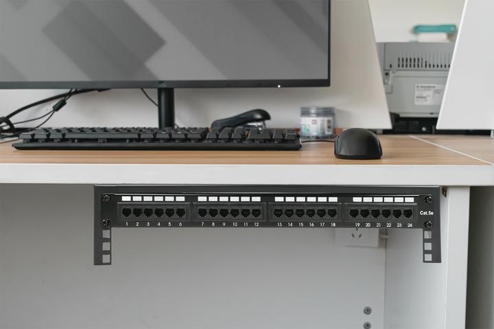 Actual product image Digitus 6U wall mounting frame, vertical 283 x 504 x 151 mm, black (10.87 RU, 19 inch rack)