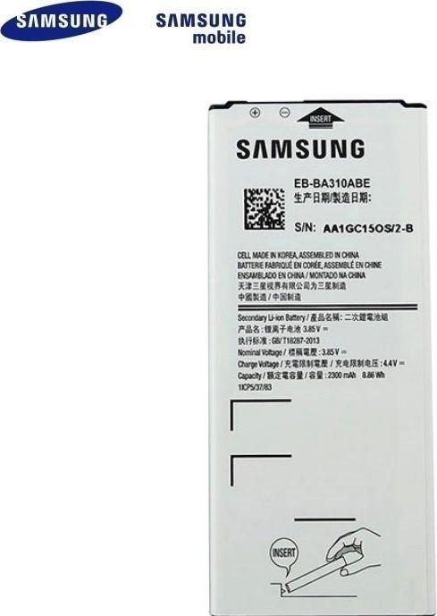 Actual product image Samsung EB-BA310ABE - Battery - Li-Ion - 2300 mAh - for Galaxy A3 (2016) (Rechargeable battery)