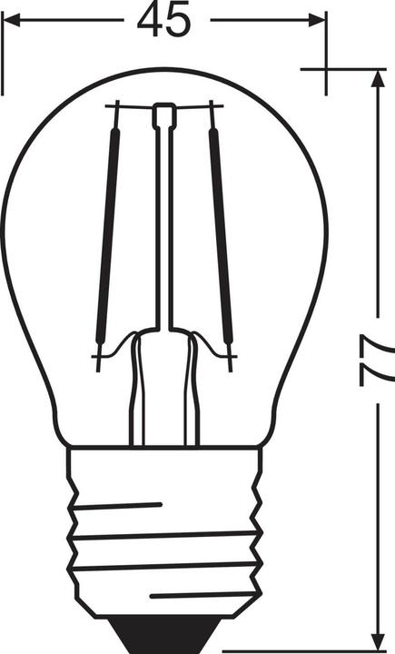 Immagine prodotto Ledvance Lampada a goccia a LED (E27, 2.50 W, 250 lm, 1 x, F)