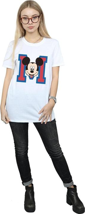 Actual product image Disney Womens/Ladies M Mickey Mouse Cotton Boyfriend T-Shirt (M)