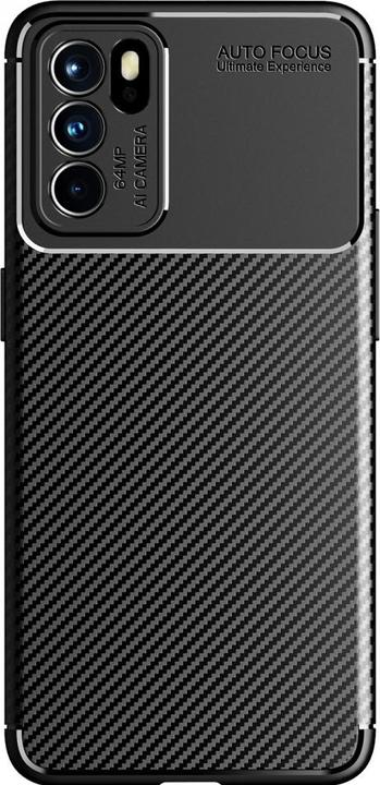 Produktbild Screenguard Oppo Reno6 5G Hülle Carbon Design TPU Case (Oppo Reno 6 5G)