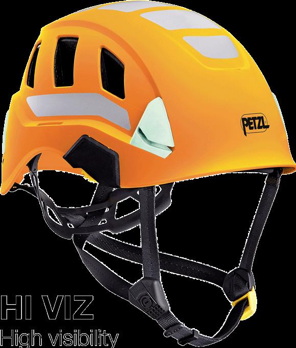 Petzl Leichter Schutzhelm für Höhen und Boden - orange - Hi-Viz (53 - 63 cm)