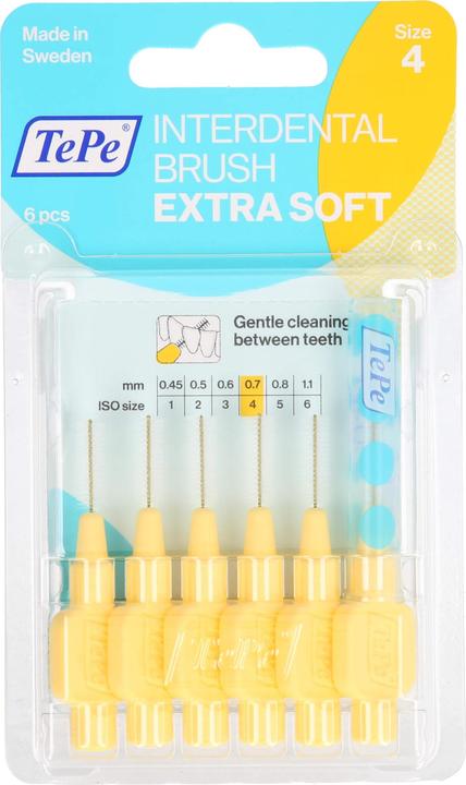 Actual product image TePe Interdental Brush 0.7mm x-soft gelb (6 x, 0.70 mm)