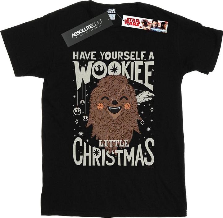Immagine prodotto Star Wars Wookiee Little Christmas Maglietta Ampia Donna (S)