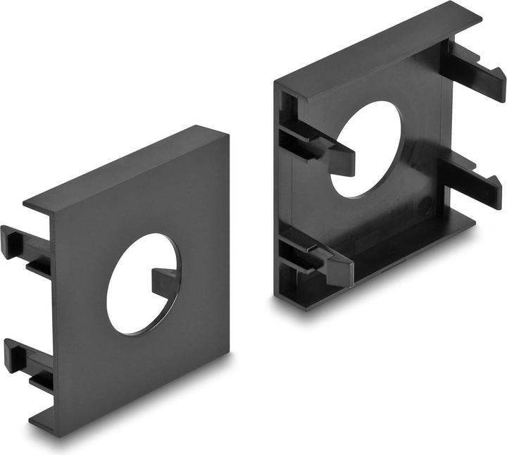 Immagine prodotto Delock Easy 45 copertura del modulo foro di taglio Ø 19,2 mm, 45 x 45 mm 5 pezzi nero
