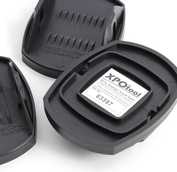 Actual product image XPOtool 4x Caravan Jack Pads 180x145mm with Metal Pins Universal Trailer Motorhome Stabilise Feet