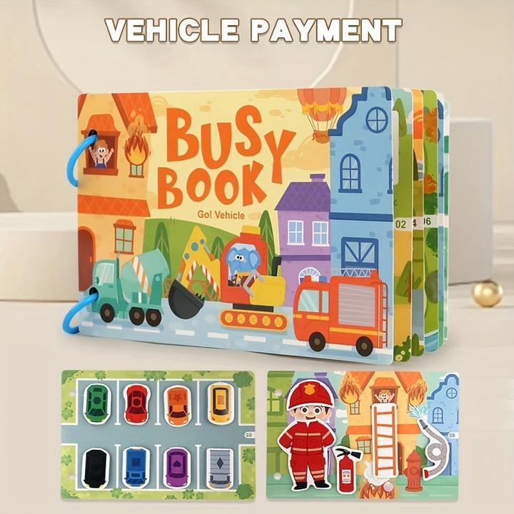 Produktbild Activity Board 1 Stück Stummes Lernspielzeug für Kinder im Alter von 3 bis 5 Jahren - lustiges Lernbuch mit