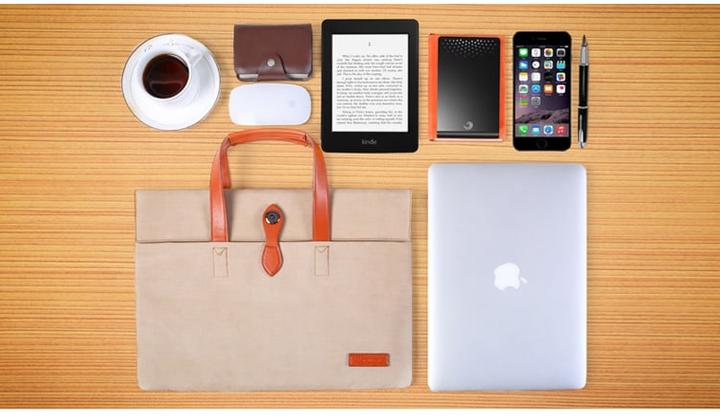 Image du produit Cartinoe Sac à main pour ordinateur portable / Macbook 13 pouces Marron