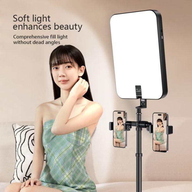 Actual product image Old Shark Foldable 14 inch LED video lighting photo selfie light kit with tripod (Video light)