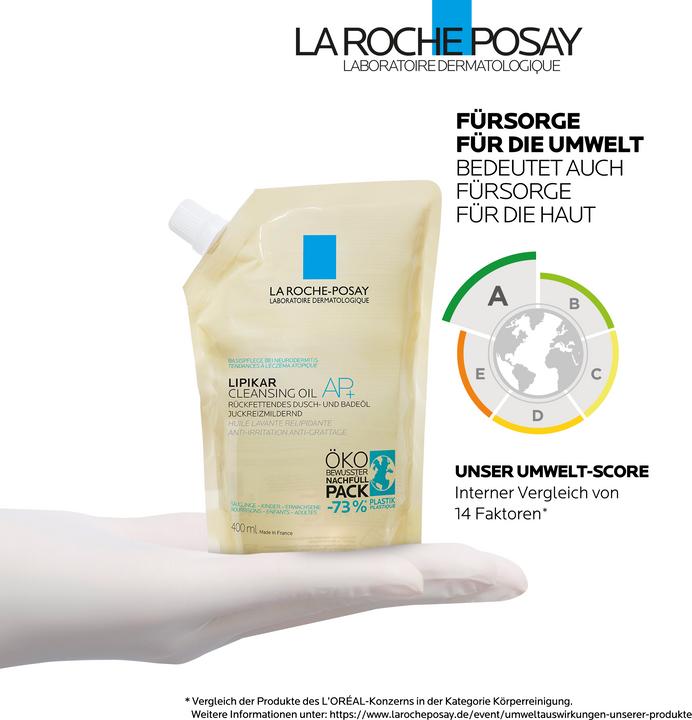 Produktbild La Roche Posay Lipikar Rückfettendes Dusch- und Badeöl AP+ für juckende, trockene und empfindliche Haut (400 ml)
