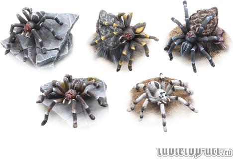 Actual product image Tabletop-Art Giant spiders set (5) (Metal)