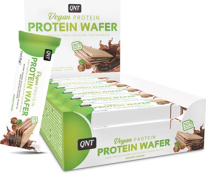 Image du produit QNT Vegan Protein Wafer Hazelnut (Noisette, 12 pcs, 420 g)