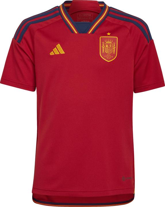 Immagine prodotto adidas Spagna, Maglia da ragazzo, Stagione 2022/23 Maglia Ufficiale Home, 128 UE (128)