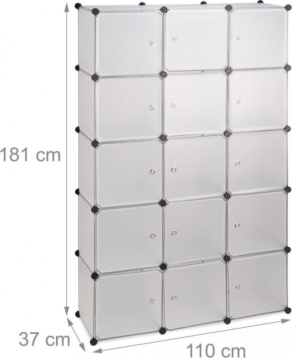 Produktbild Relaxdays Regalsystem (110 x 37 x 181 cm)