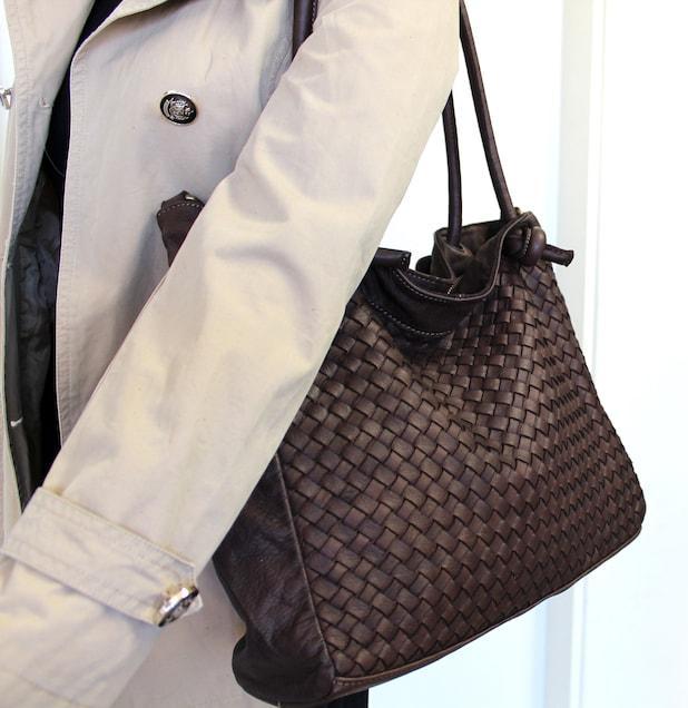 Immagine prodotto Only-Bags.Store Borsa in pelle, borsa in pelle, borsa hobo in morbido tessuto, pelle intrecciata